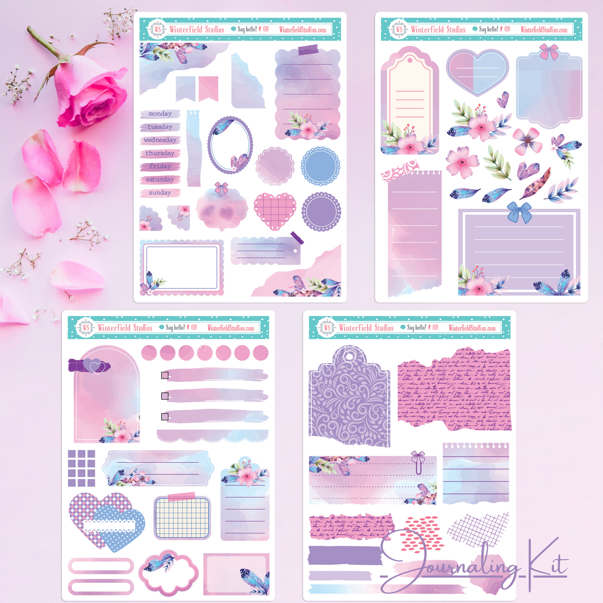 A Bouquet of Spring - Weekly Bullet Journal Sticker Kit – Winterfield ...