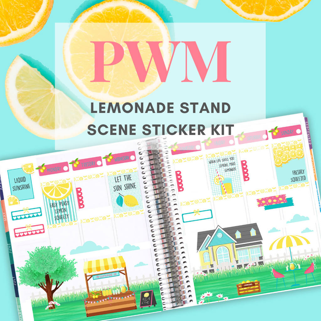 Lemonade Stand Scene Sticker Kit PWM Tutorial