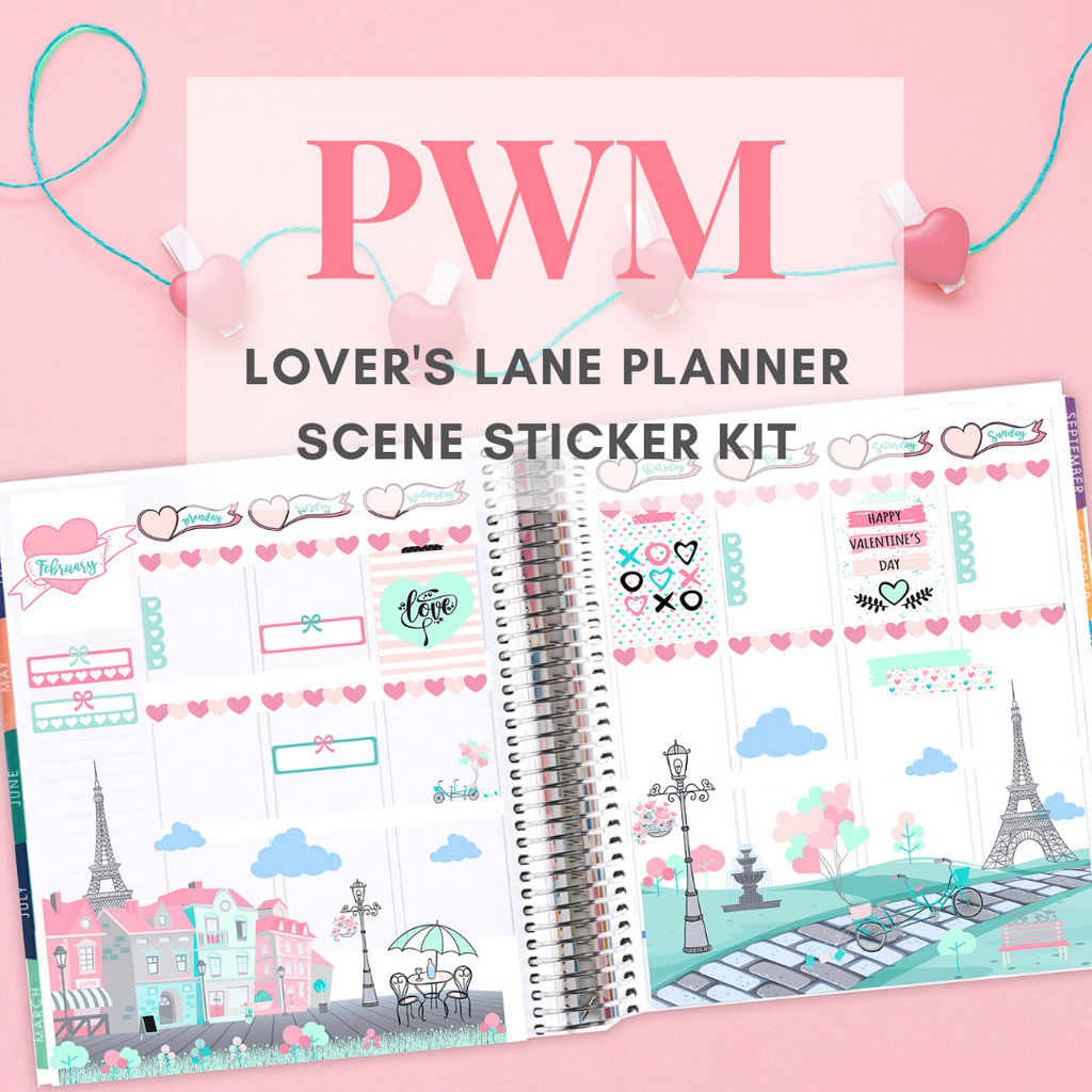 Lover's Lane Scene Sticker Kit PWM Tutorial