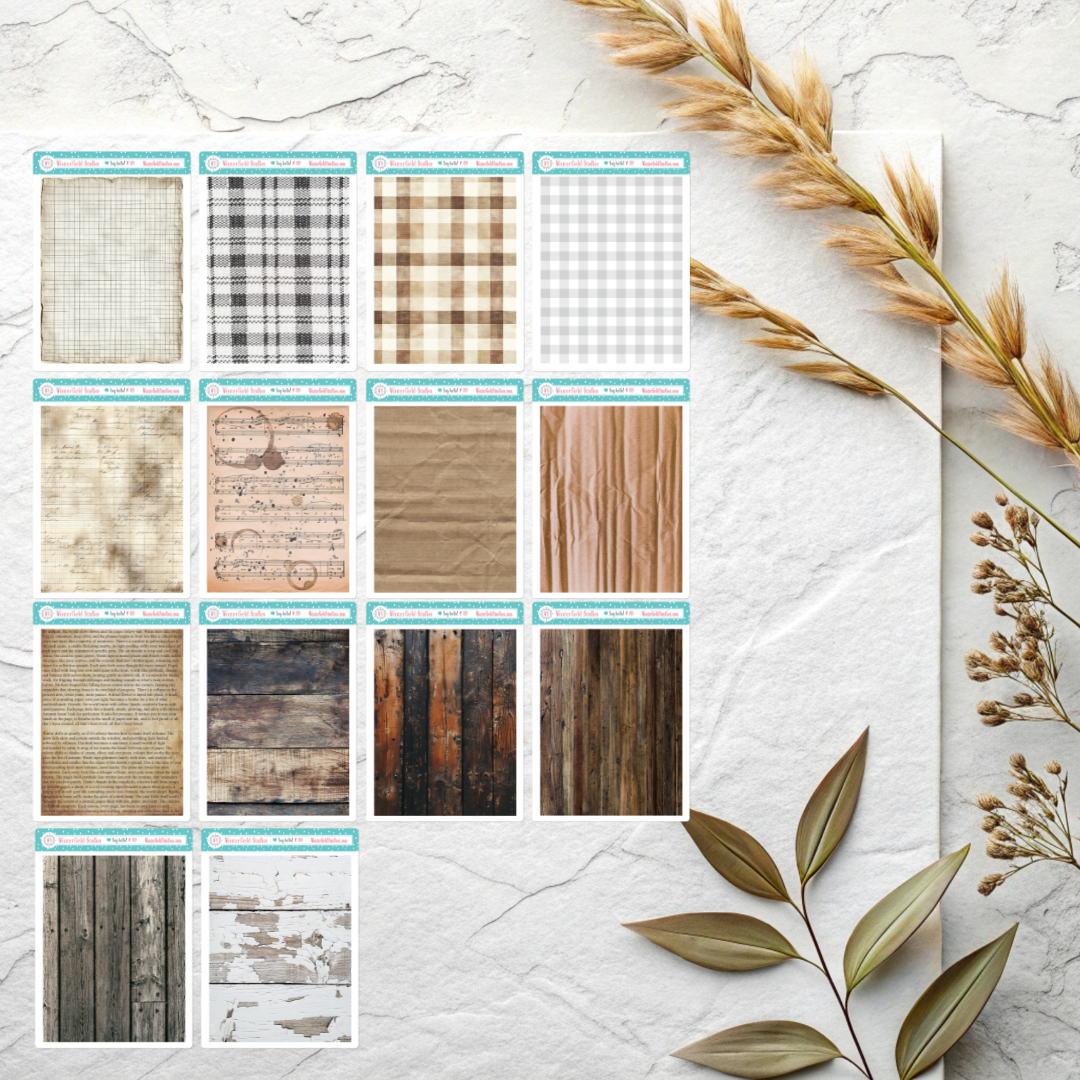 Textured Treasures II: Layering Sticker Kit – Winterfield Studios