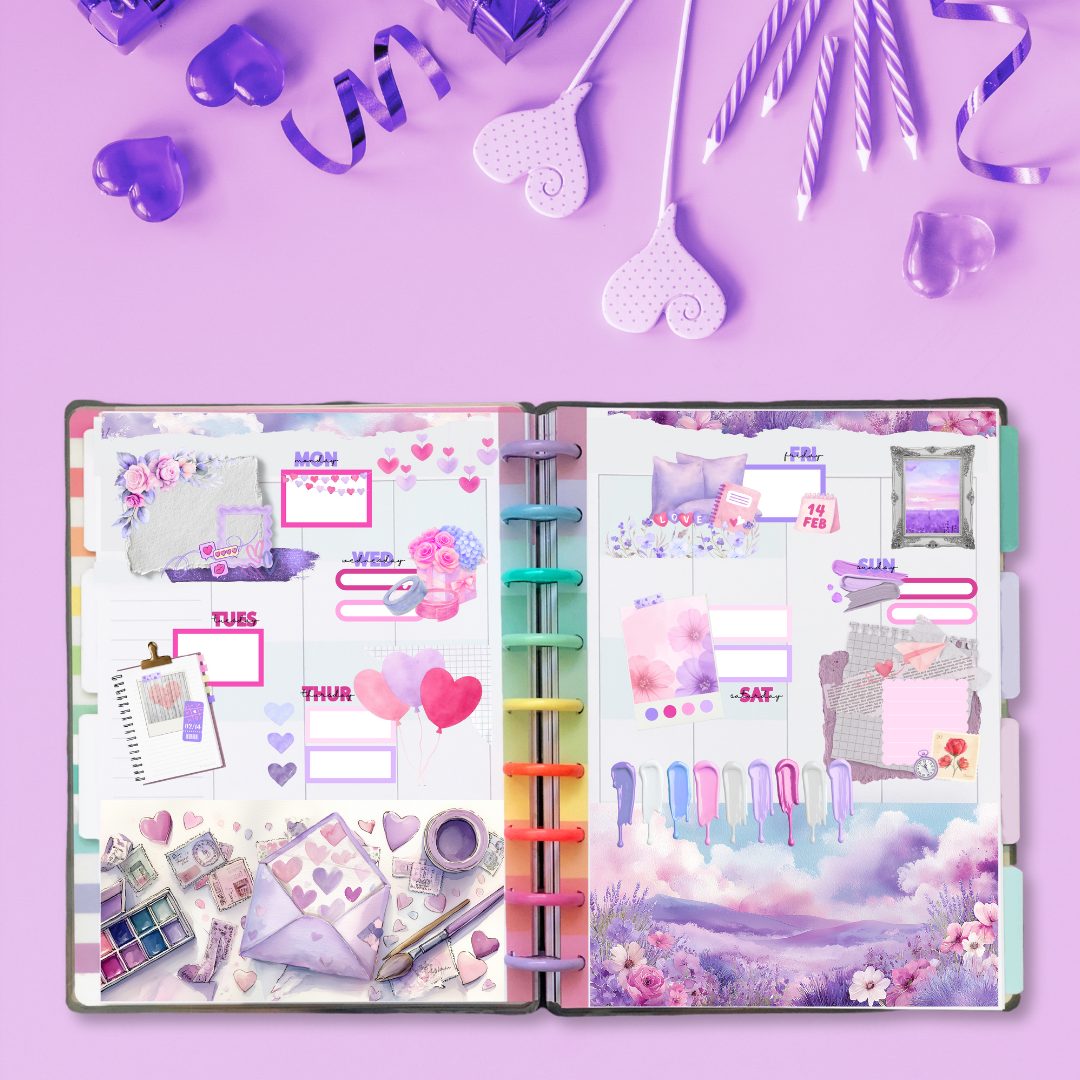 Dear Valentine Bullet Journal Sticker Kit – Winterfield Studios