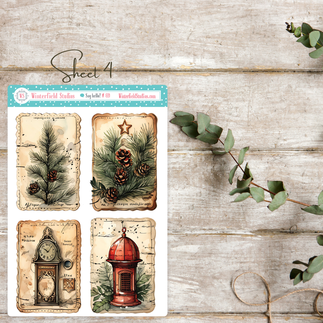 Autumn Tree Stickers - Fall Tree Art Deco Stickers for Planners –  Winterfield Studios