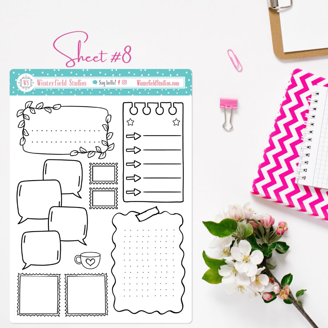 Free Printable Bullet Journal Stickers