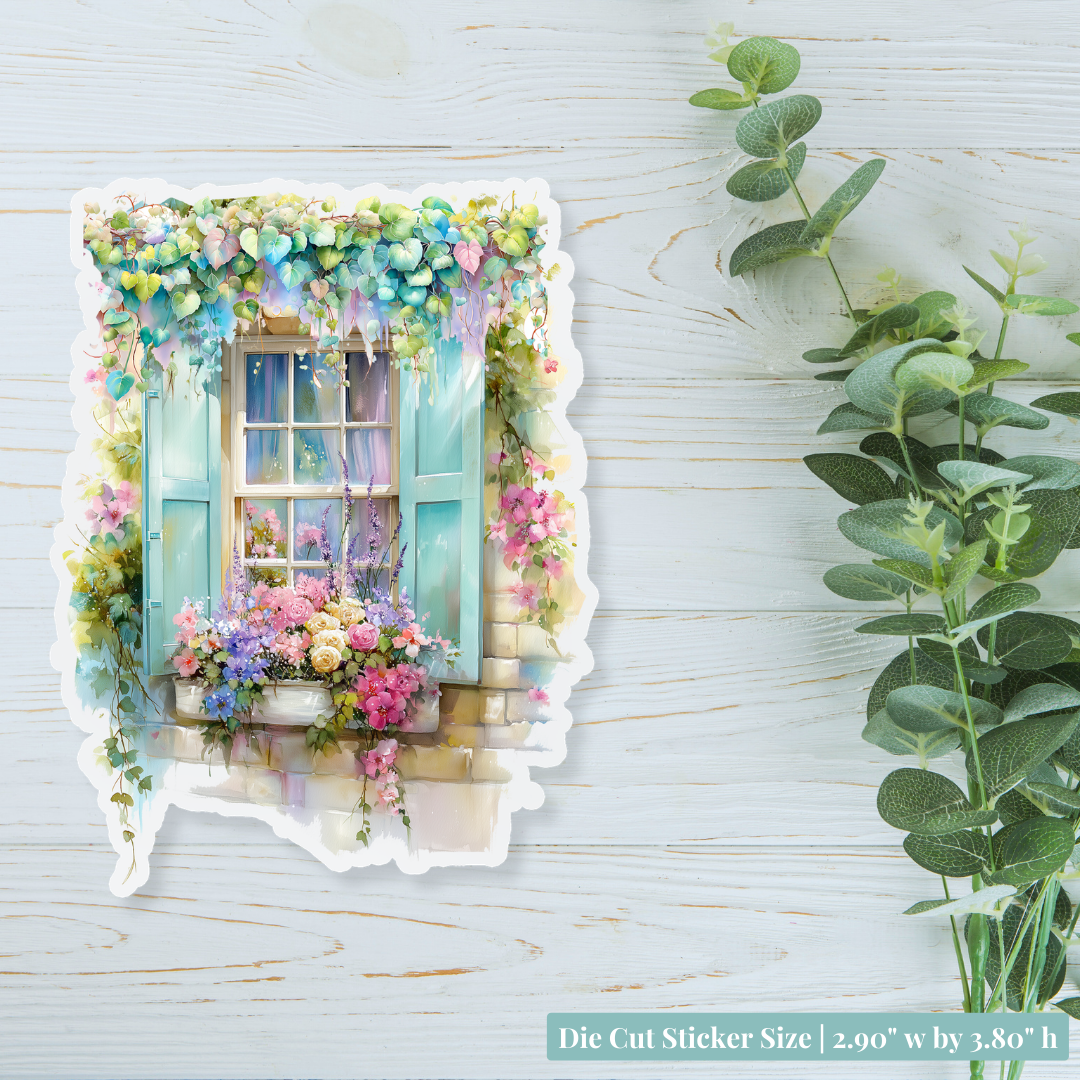 Beautiful Window Whispers of Ivy Lane Glossy Vinyl Die Cut Sticker for ...