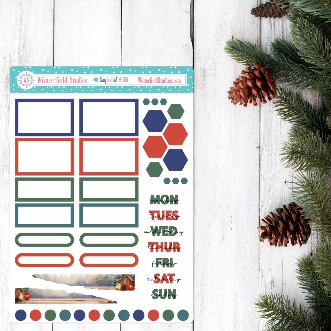 Christmas Planner Stickers Cold Snap Stickers Winter Planner