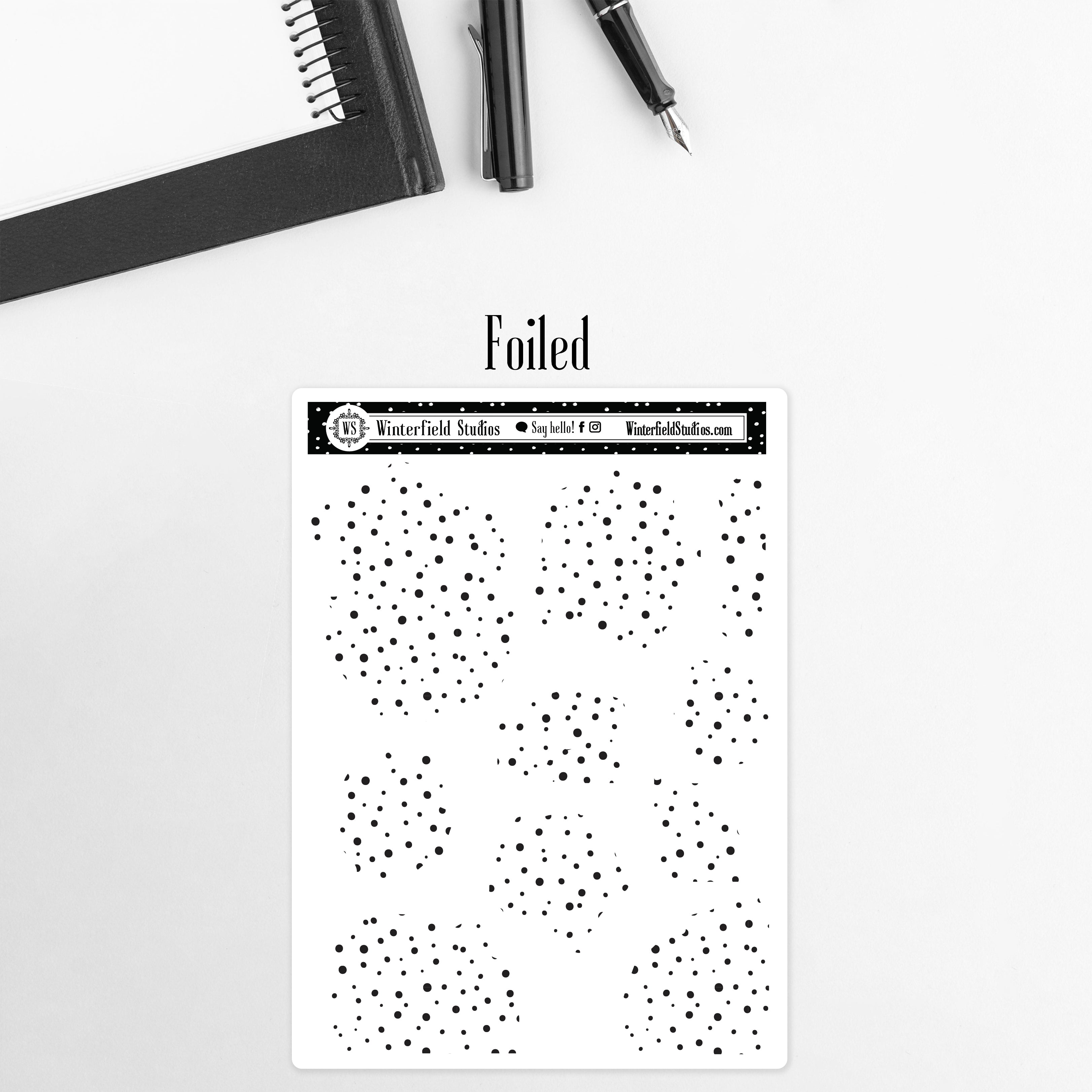 Bullet Journal Black & White Functional Stickers – Winterfield Studios