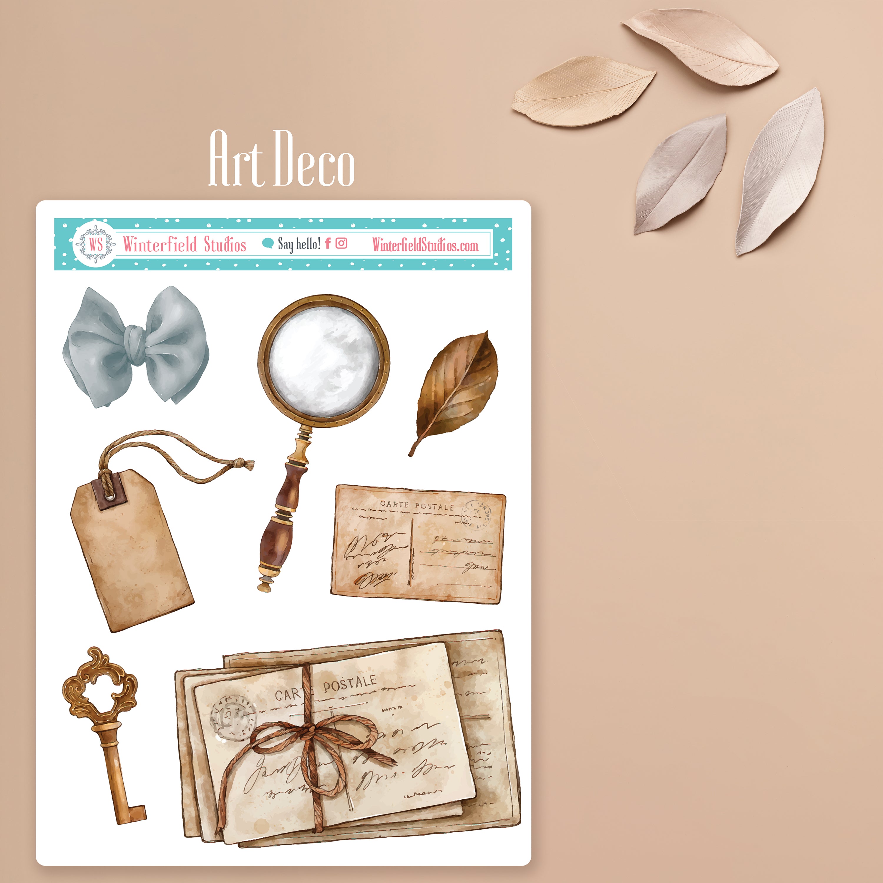 Torn Paper Ephemera Bullet Journal Sticker Kit – Winterfield Studios