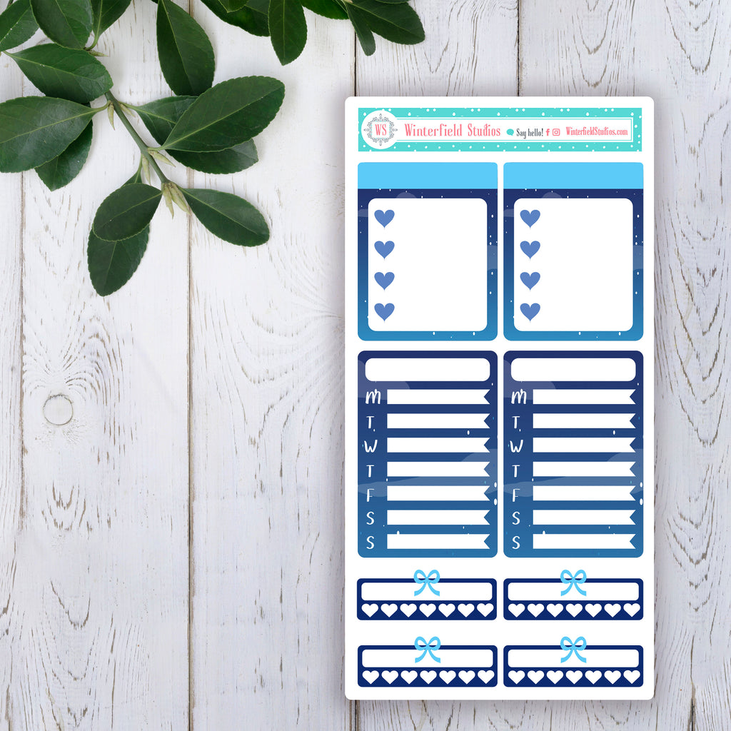 Camping Under the Stars Planner Sticker Kit - Fits Vertical Planners