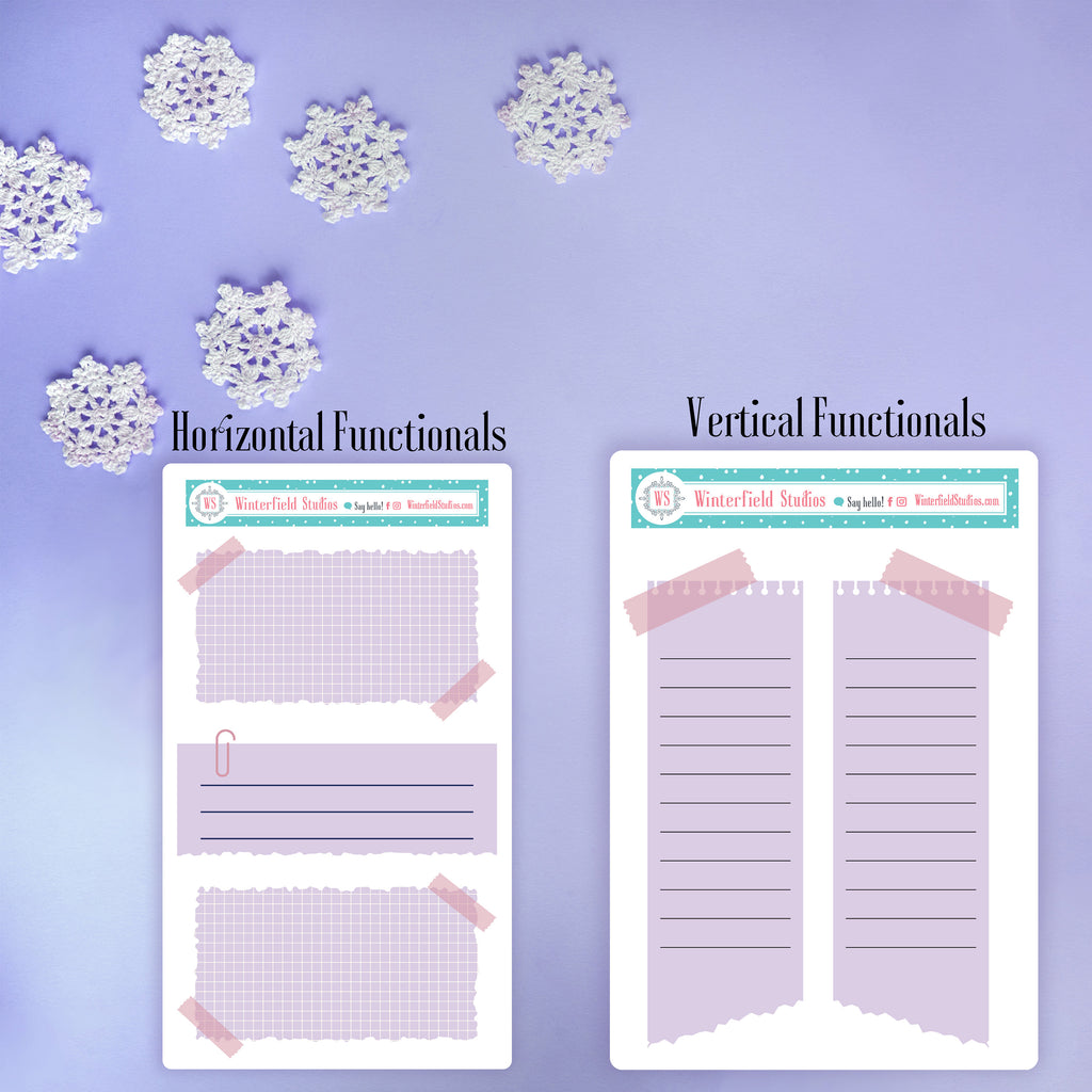 Whimsical Winter Flurry - Winter Planner Stickers - Fits Most Planners