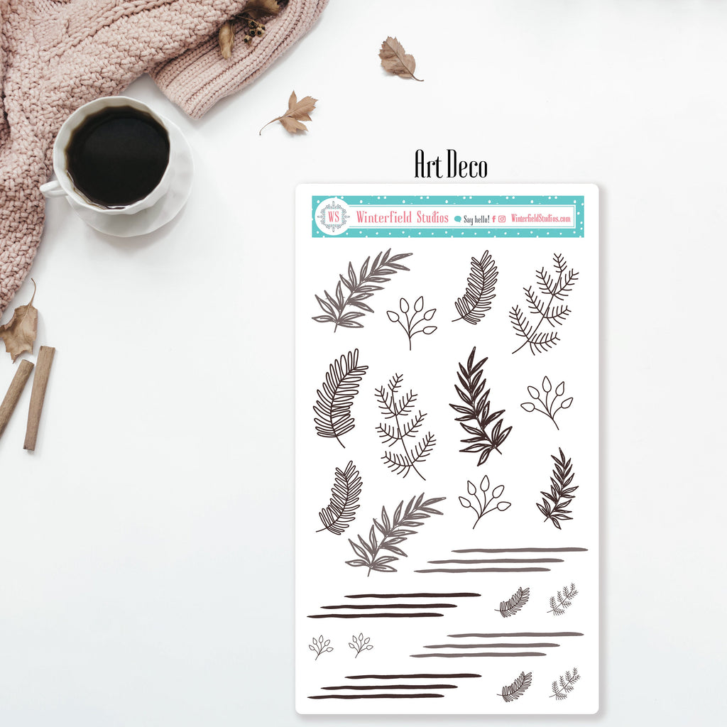 Neutral Functional Box Stickers - Knit Washi Strip
