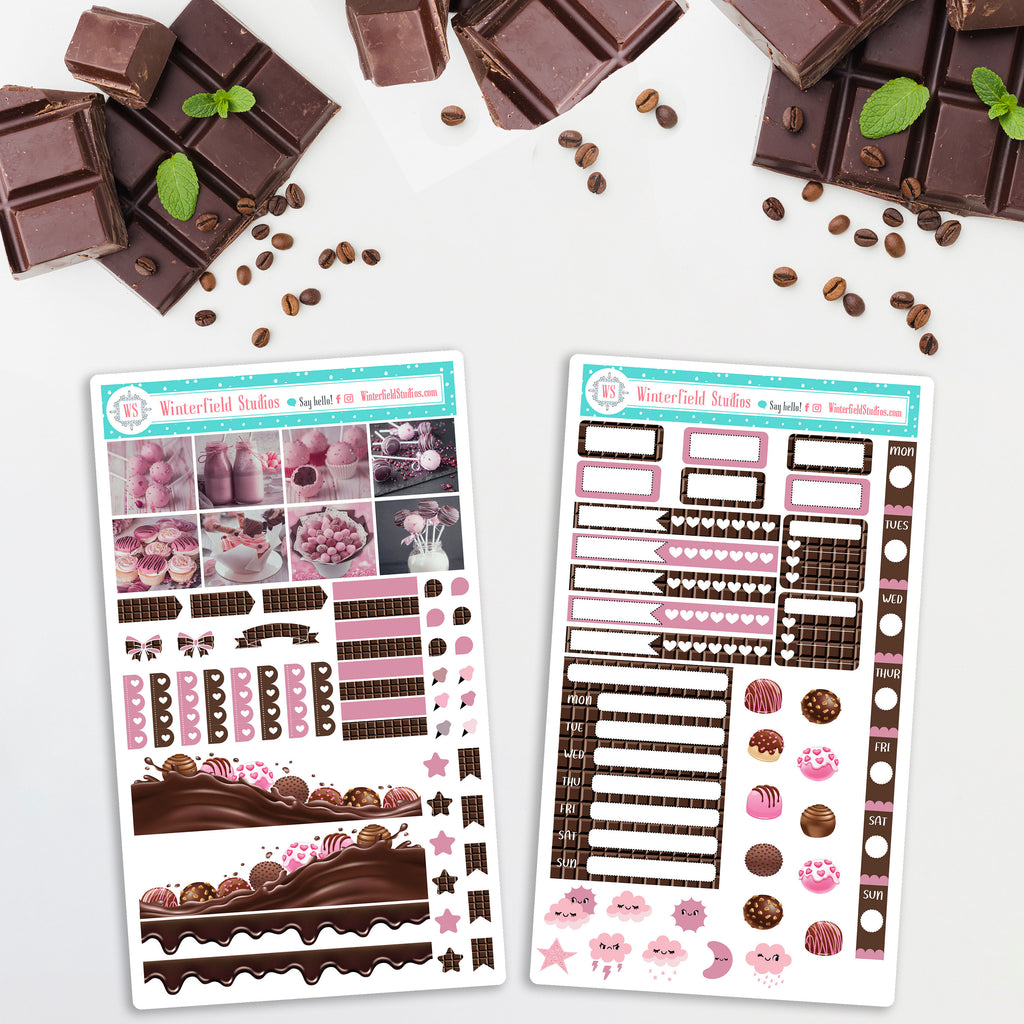 Chocolate Bomb Explosion - Hobonichi Weeks Planner Stickers