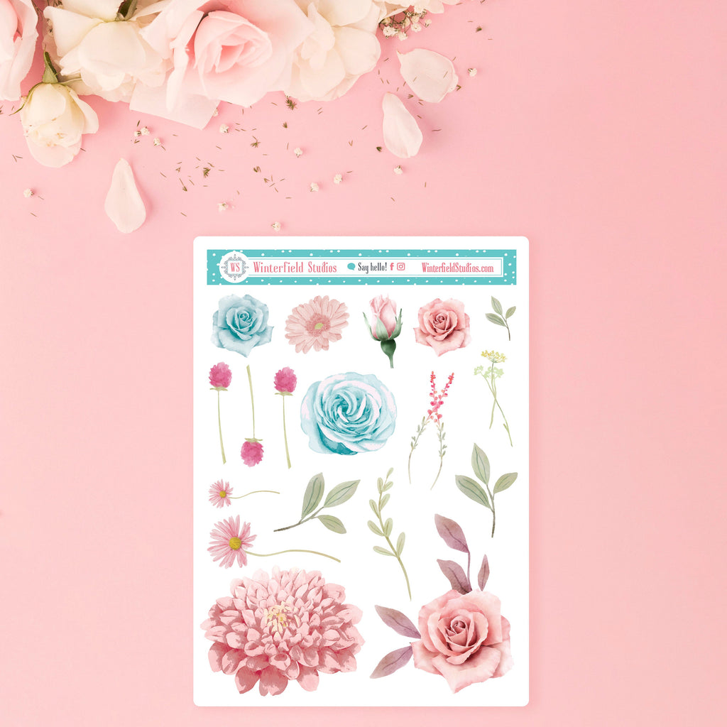 The Untouched Garden Weekly Sticker Kit - Fits Vertical Planners