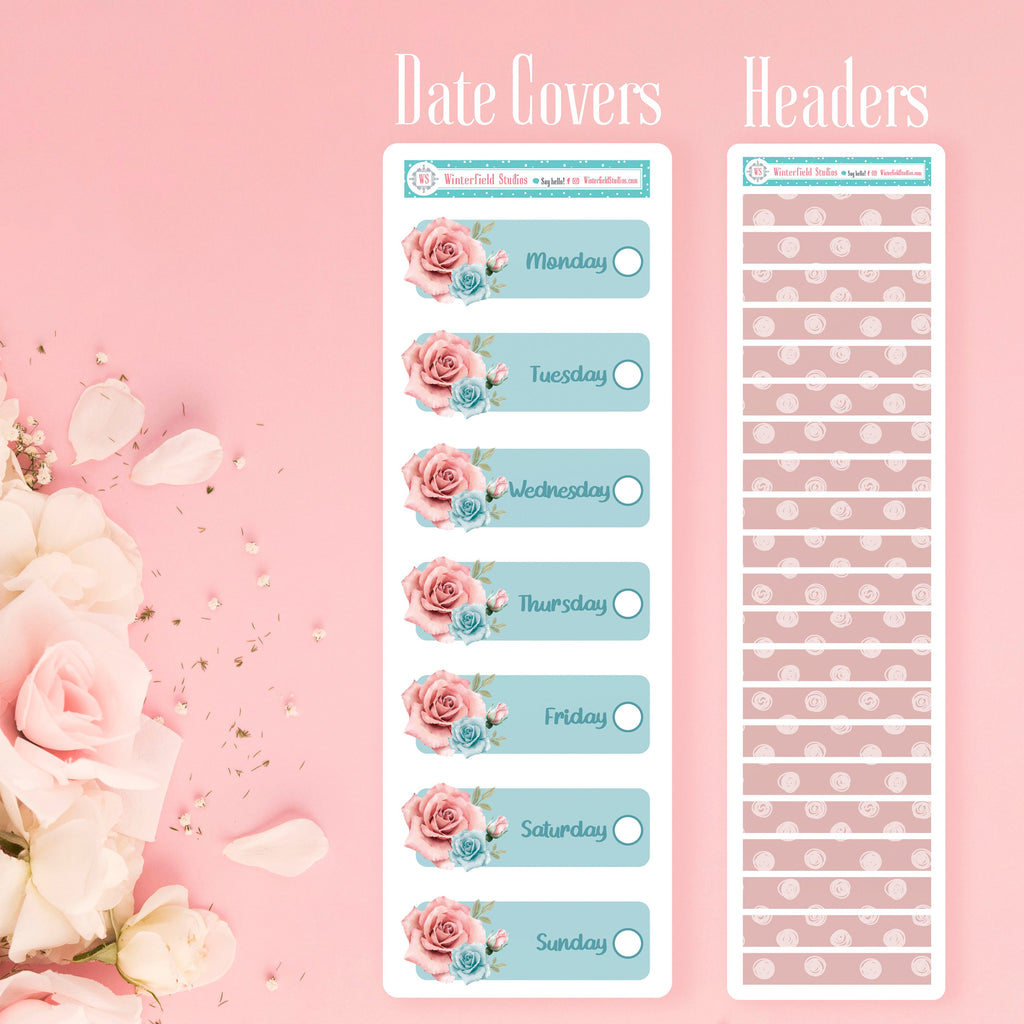 The Untouched Garden Weekly Sticker Kit - Fits Vertical Planners
