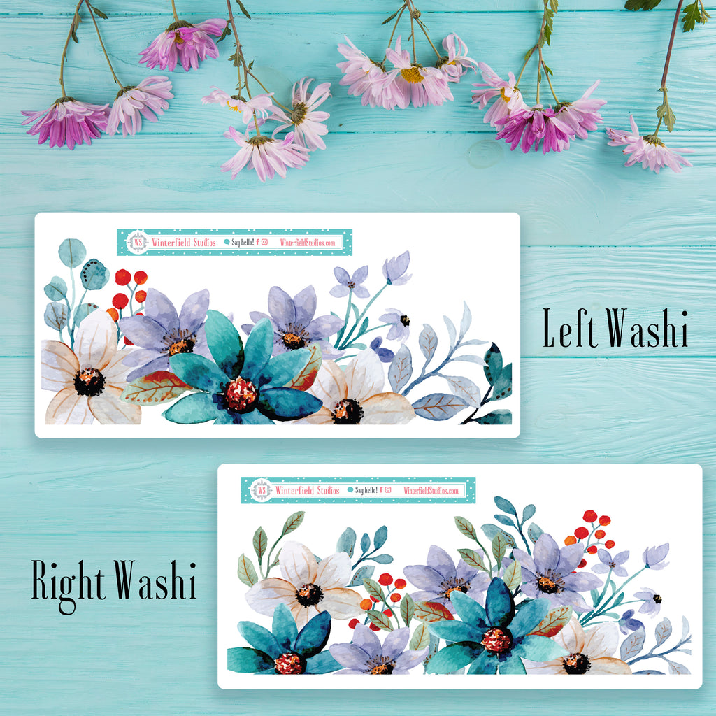 Spring Floral Harmony Weekly Sticker Kit - Fits Vertical Planners