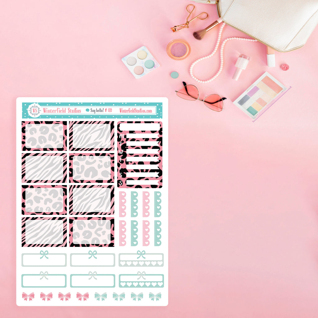 Glam Girls Weekly Planner Sticker Kit - Fits Vertical Planners