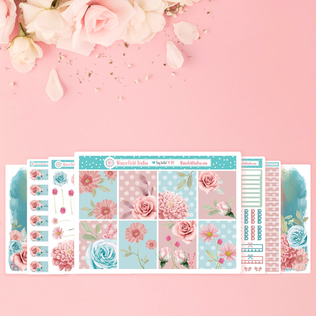 The Untouched Garden Weekly Sticker Kit - Fits Vertical Planners