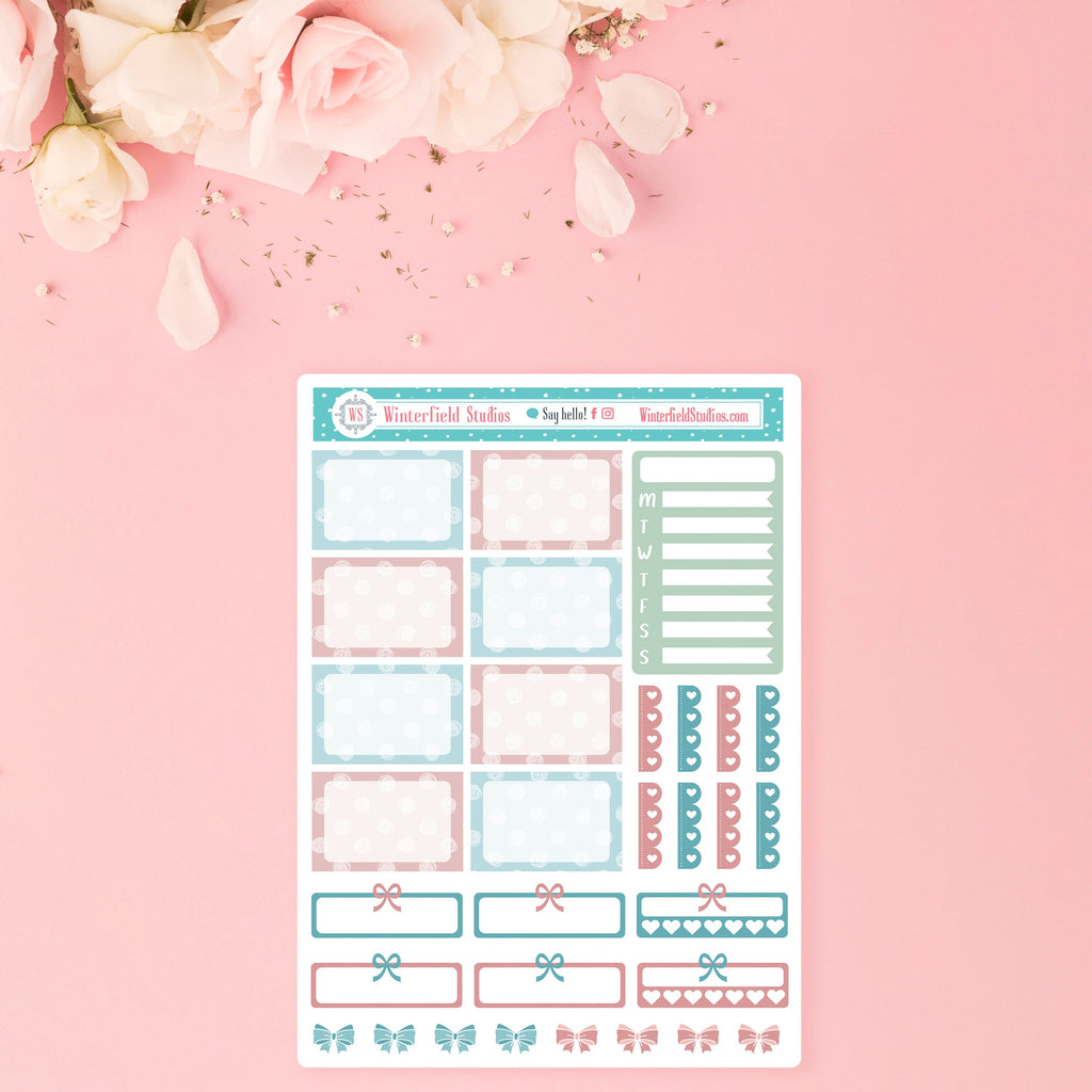 The Untouched Garden Weekly Sticker Kit - Fits Vertical Planners