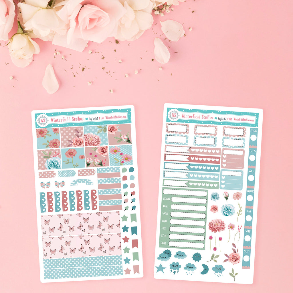 The Untouched Garden Hobonichi Weeks Planner Sticker Kit