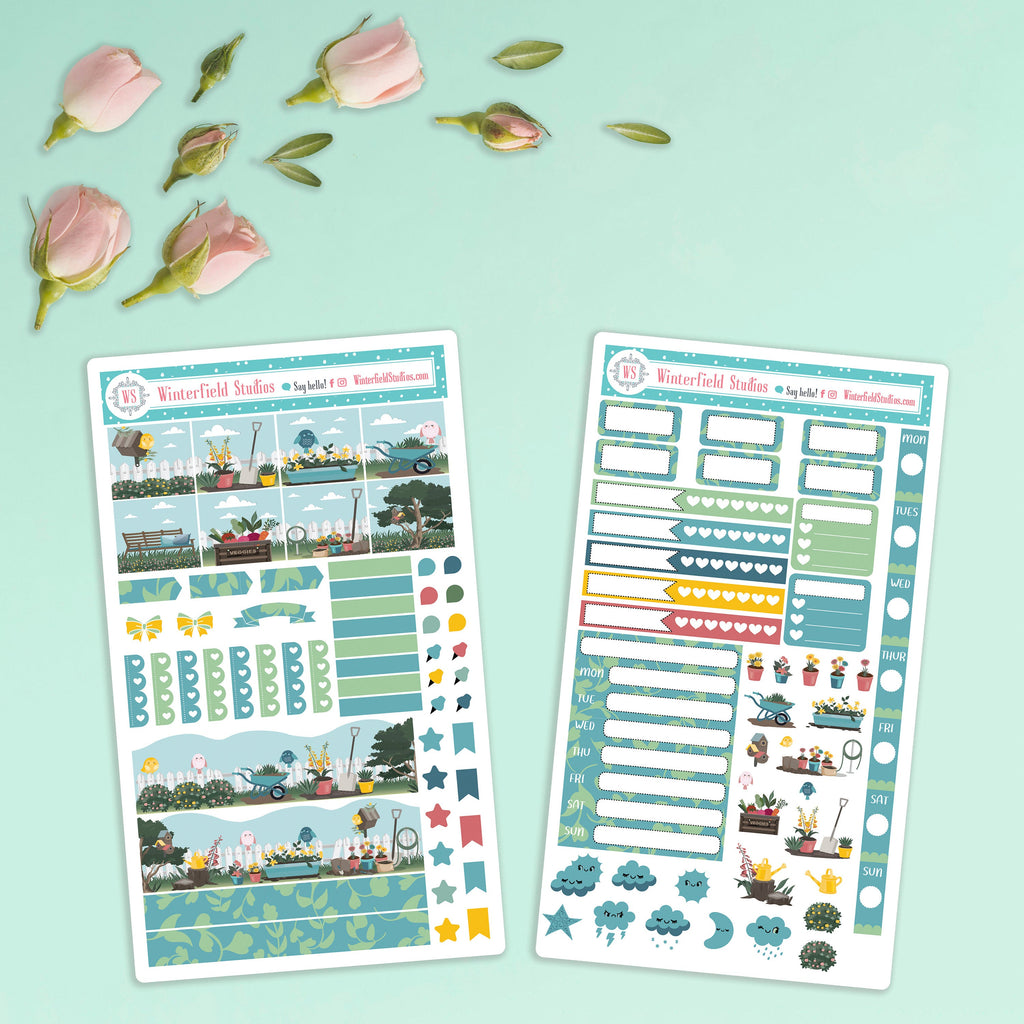 Gardener&#39;s Delight Hobonichi Weeks Planner Sticker Kit